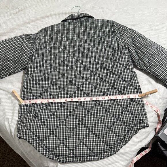 J. Crew Checkered Black and White Puffer Jacket - Picture 6 of 16